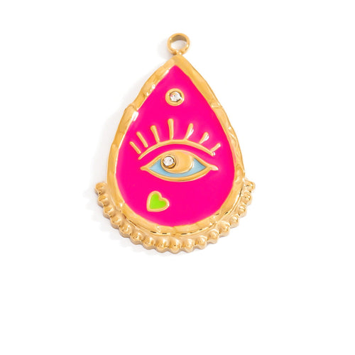 Timeless Evil Eye Stainless Steel Necklace – Protective Charm Pendant