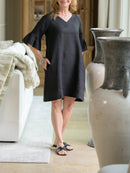 Women’s Casual Ruffle Dress – Hip Length Relaxed Summer Outfit