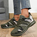 Women’s Sporty Sneakers With Ventilated Upper – Cushioned Comfort Shoes