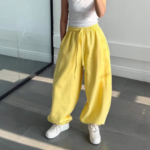 Women's Comfortable Wide Leg Trousers With Elastic Waistband – Relaxed Fit Pants