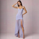 Women's Ruched Asymmetric Corset Gown In Ivory – Luxury Bridal Dress