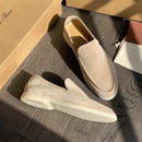 Mens Classic Brown Suede Loafers Slip-On – Casual Elegant Shoes