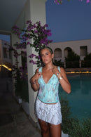 Women's Sequin V-Neck Sleeveless Fitted Top – Sparkly Party Tank Top