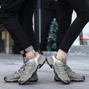Women's Gray Non-Slip Sneakers With Lace Up Comfort Fit