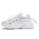 Women's Black Non-Slip Platform Sneakers With Lace Up Comfort