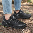 Women's Breathable Mesh Running Sneakers With Secure Lace Up Fit