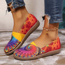 Women’s Colorful Slip On Ballerina Flats – Elastic Cuff Comfort Shoes
