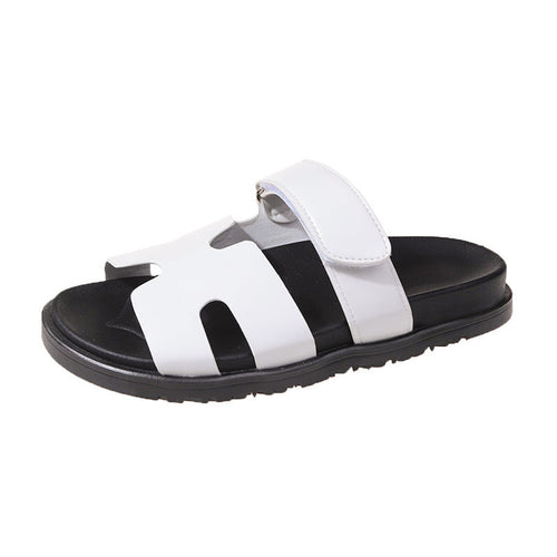 Women's Faux Leather Sandals With Adjustable Straps – Comfy Summer Footwear