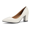 Women’s Elegant Block Heel Pumps – Classic Comfortable Dress Shoes