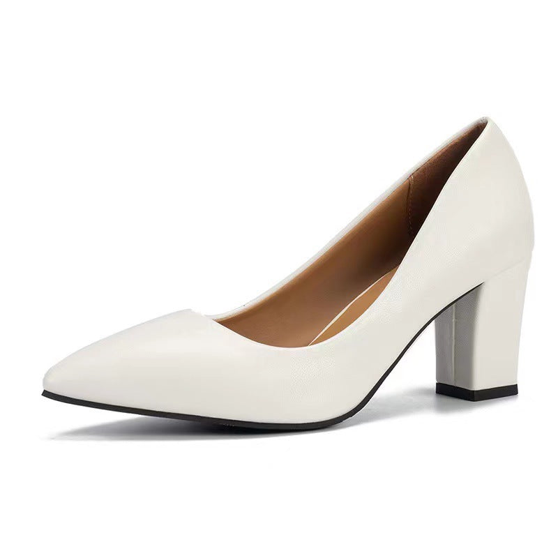 Women’s Elegant Block Heel Pumps – Classic Comfortable Dress Shoes