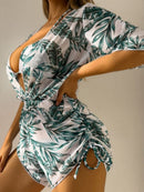 Magali® | Tropical Printed Three-Piece Sexy Bikini