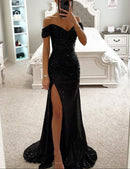 Off-the-Shoulder Sequin Maxi Dress: Dazzle at Evening Events 4