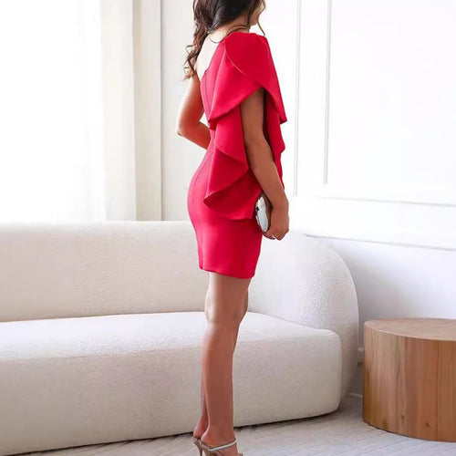 One-Shoulder Black Cocktail Dress: Flattering Style for Evening Events 2