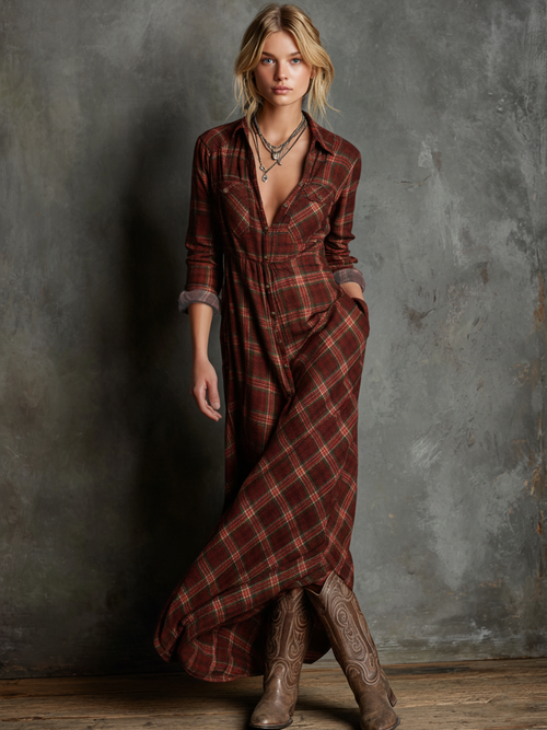 Plaid Maxi Dress: Effortless Elegance for Every Occasion 2