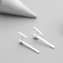 Women's Geometric Silver Statement Earrings – Trendy Bold Fashion Jewelry