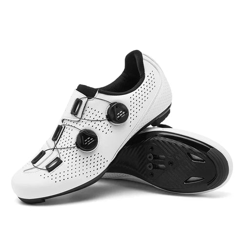 Orange Mens Mountain Self-Locking Cycling Shoes – MTB Clip-In Bike Shoes