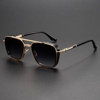 Men’s Retro Metal Punk Sunglasses – Vintage UV Protection Shades