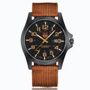Men’s Military-Style Brown Wristwatch – Rugged Tactical Leather Watch