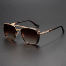 Men’s Retro Metal Punk Sunglasses – Vintage UV Protection Shades