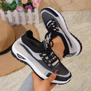 Women's Lightweight Lace-Up Non-Slip Sneakers – Breathable Casual Walking Shoes