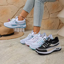 Women's Lightweight Lace-Up Non-Slip Sneakers – Breathable Casual Walking Shoes