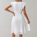 Sleeveless Summer Dress with Ruffles – Elegant White Dress for Warm Days 4