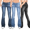 Women's Low Rise Flared Jeans – Vintage Bell Bottom Denim Pants