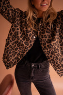 Stylish Leopard Print Bomber Jacket for Women – Trendy Lightweight Outerwear, Versatile Fit, Casual or Dressy 1
