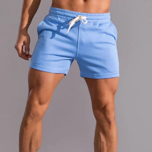 Mens Fitted Jogger Shorts With Pockets – Athletic Casual Summer Shorts