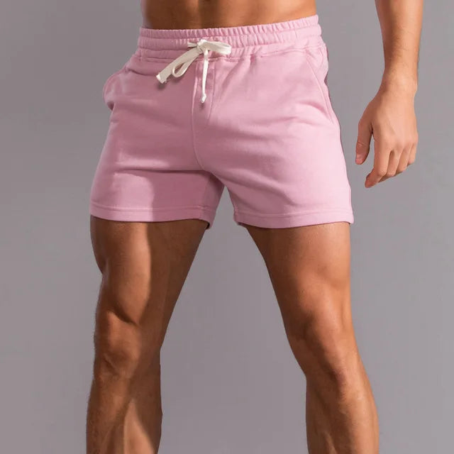 Mens Fitted Jogger Shorts With Pockets – Athletic Casual Summer Shorts