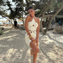 Summer Crochet Set – Halter Top and Mini Skirt for Boho Chic Style 6