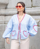 Trendy Summer Top with Heart Print – Lightweight and Stylish Women's Blouse 5