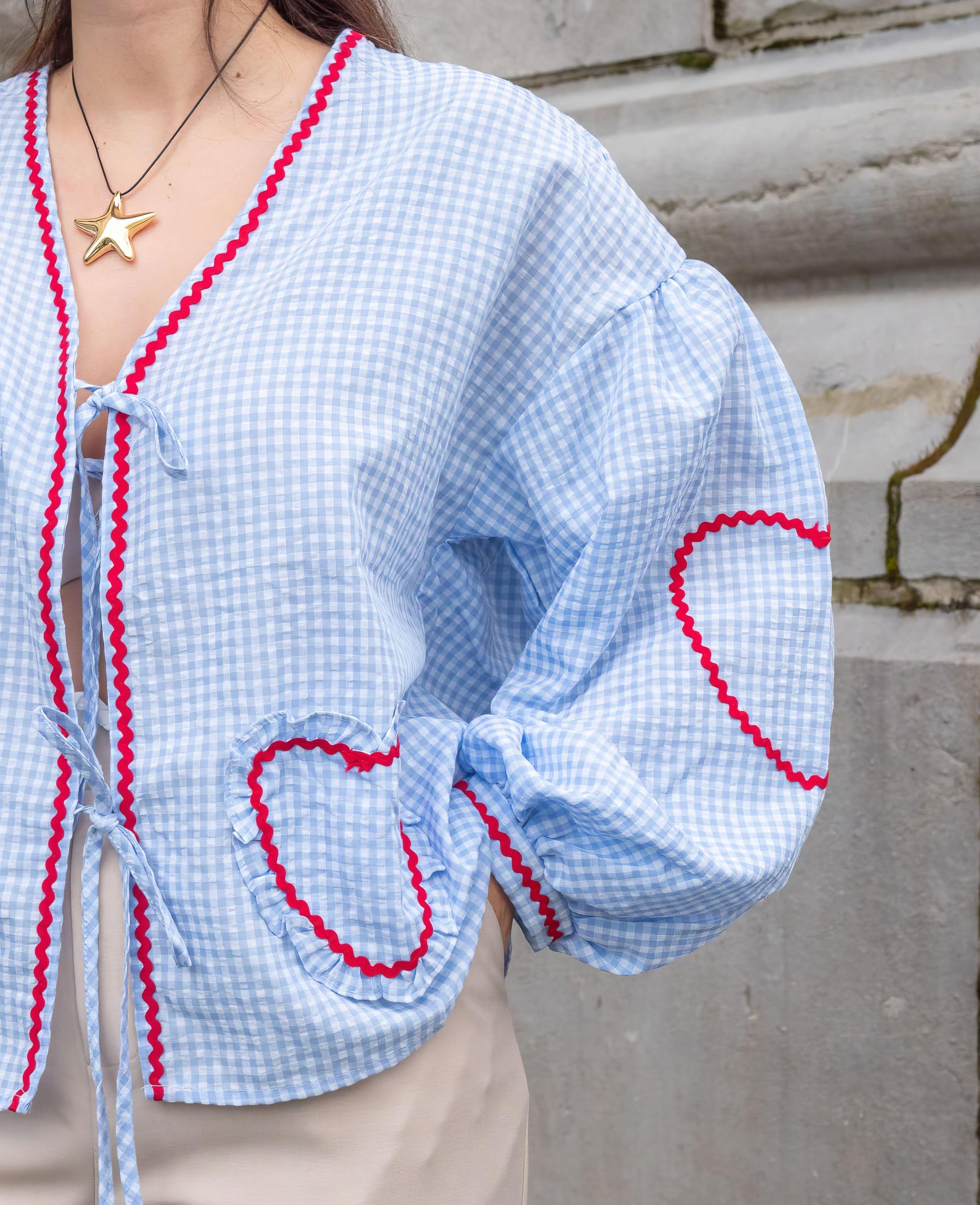 Trendy Summer Top with Heart Print – Lightweight and Stylish Women's Blouse 6