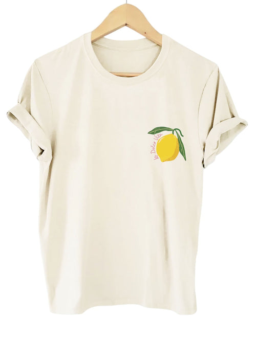 Trendy Women's Lemon Print Summer Shirt – Lightweight, Breathable, Short Sleeve, Ideal for Warm Weather 1