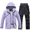 Unisex Ski Suit Set Weatherproof Fabric Sporty Design 1