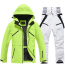 Unisex Ski Suit Set Weatherproof Fabric Sporty Design 10