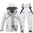 Unisex Ski Suit Set Weatherproof Fabric Sporty Design 12