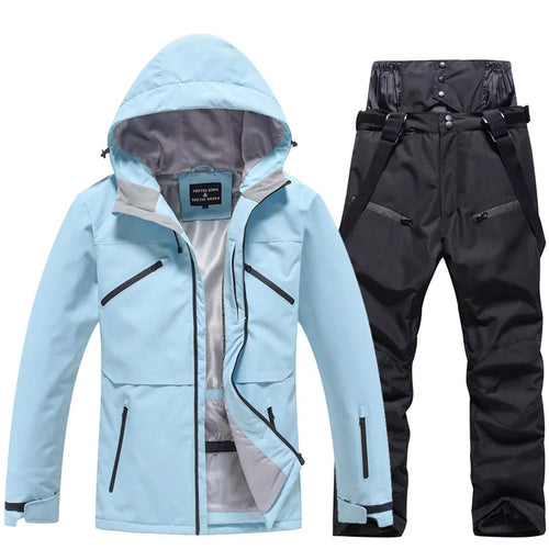 Unisex Ski Suit Set Weatherproof Fabric Sporty Design 2