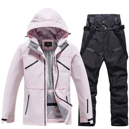 Unisex Ski Suit Set Weatherproof Fabric Sporty Design 5