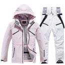 Unisex Ski Suit Set Weatherproof Fabric Sporty Ski Clothes 9