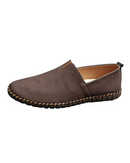 Men's Lightweight Slip-On Loafers – Casual Stitched Sole Shoes