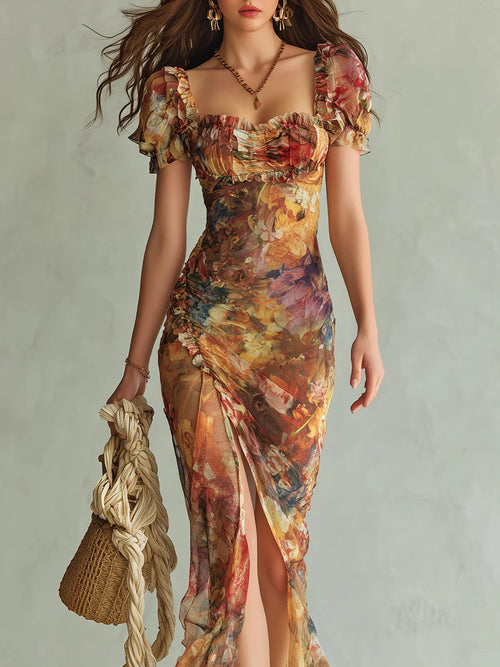 Viola: Elegant Long Chiffon Dress for Effortless Style 3