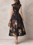 Violet Pleated Satin Midi Dress: Effortless Elegance for Any Occasion 2