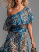 Wild Chiffon Leopard Print Dress: Effortless Elegance for Any Occasion 3