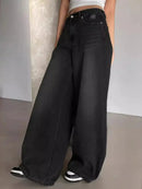 Women Baggy Wide Leg Jeans 0