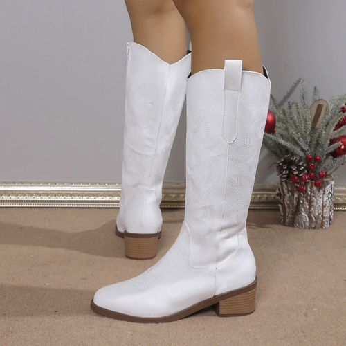 Women Cowboy Boots Denim 6