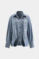 Women Denim Shirt Oversized 0