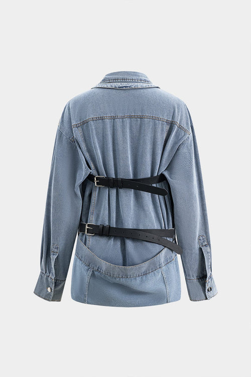 Women Denim Shirt Oversized 1