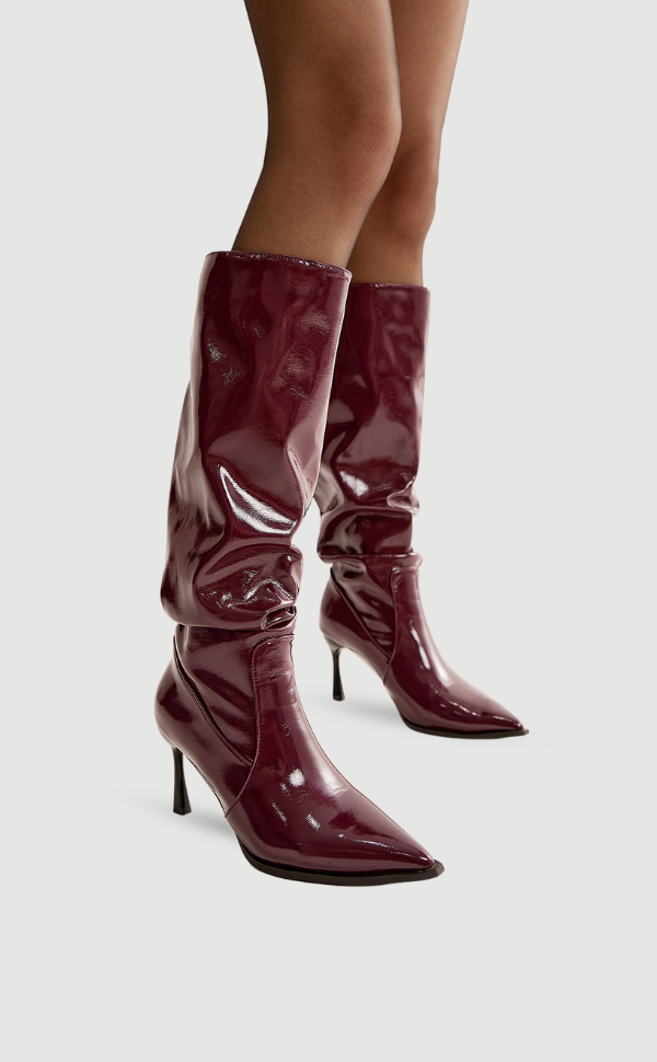 Women High Heel Knee Boot 1