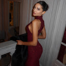 Women Maxi Dress Red 7